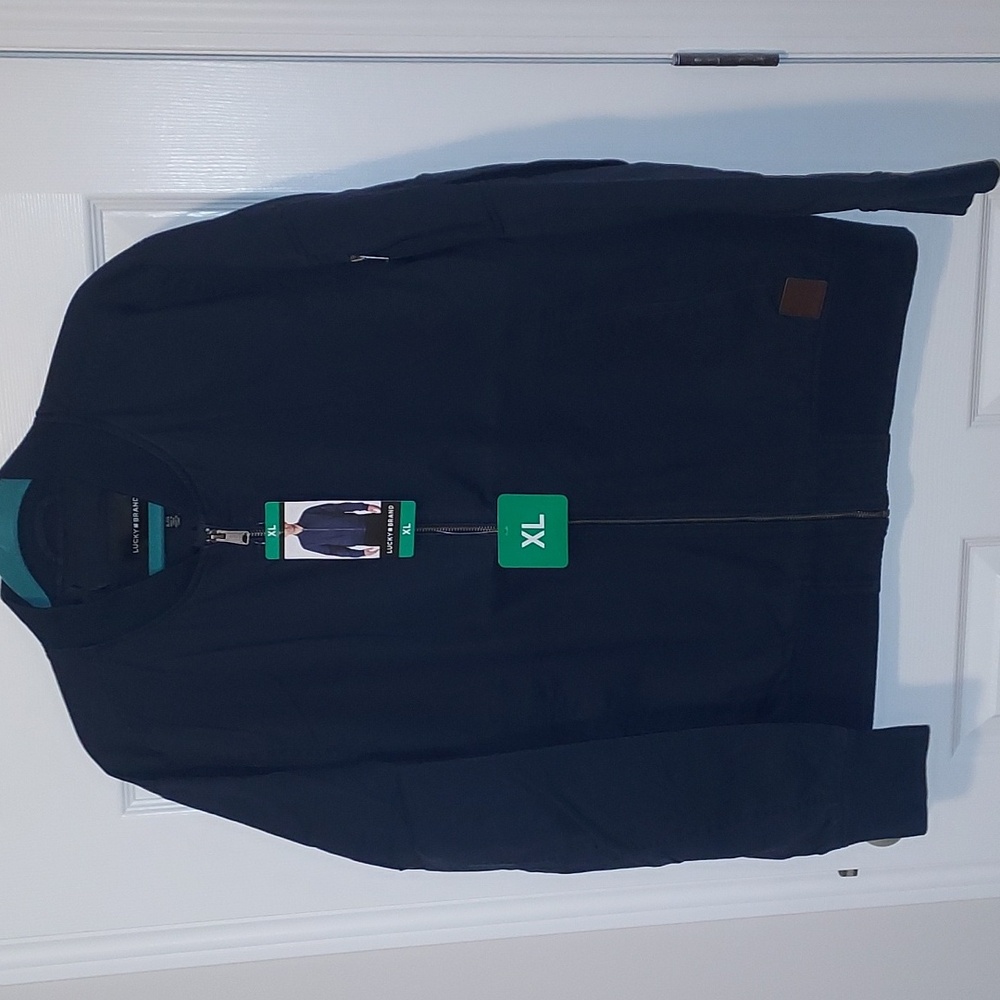 Lucky Brand Men's Dark Navy Zip-Up Jacket, NWT